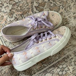 Superga x LoveShackFancy Floral Sneakers Size 38 7.5